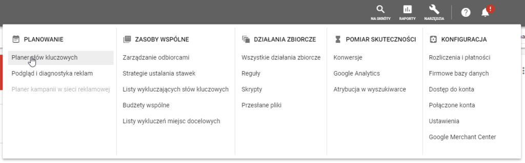 planer slow kluczowych 1