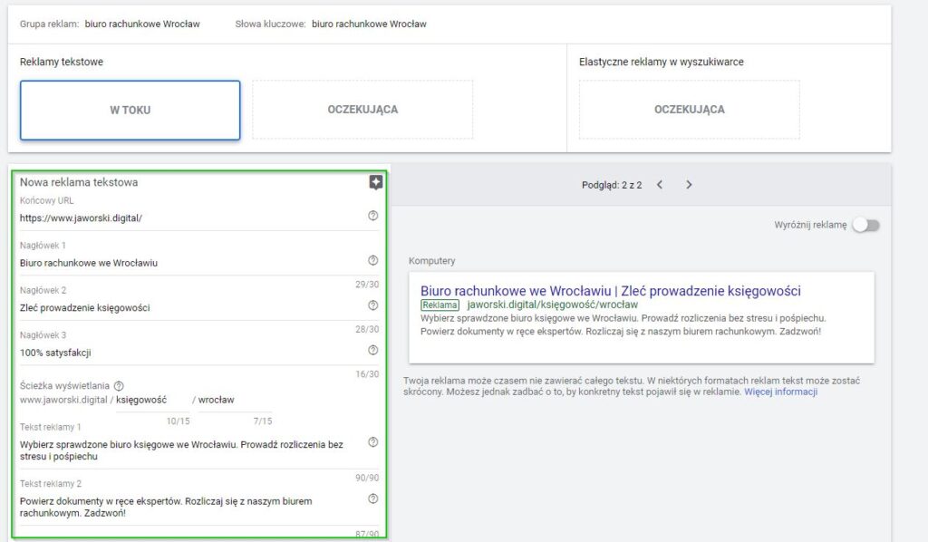 stworz nowe reklamy 1