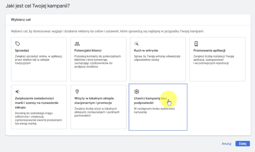 Cel Kampanii Pmax cel kampanii pmax